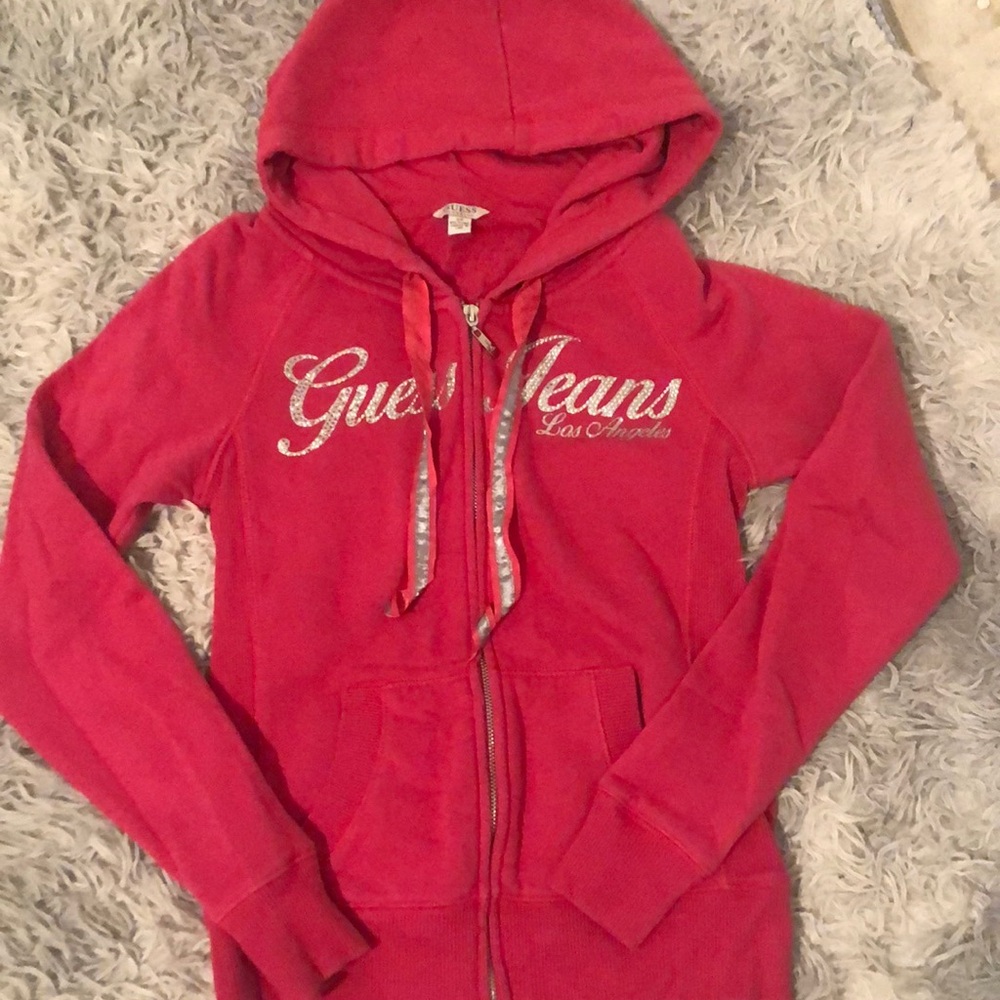 Pink guess sweater